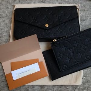 SOLD—Louis Vuitton Felicie Pochette Credit Card Slots Only